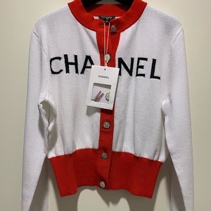 Chanel red cardigan 2018ss